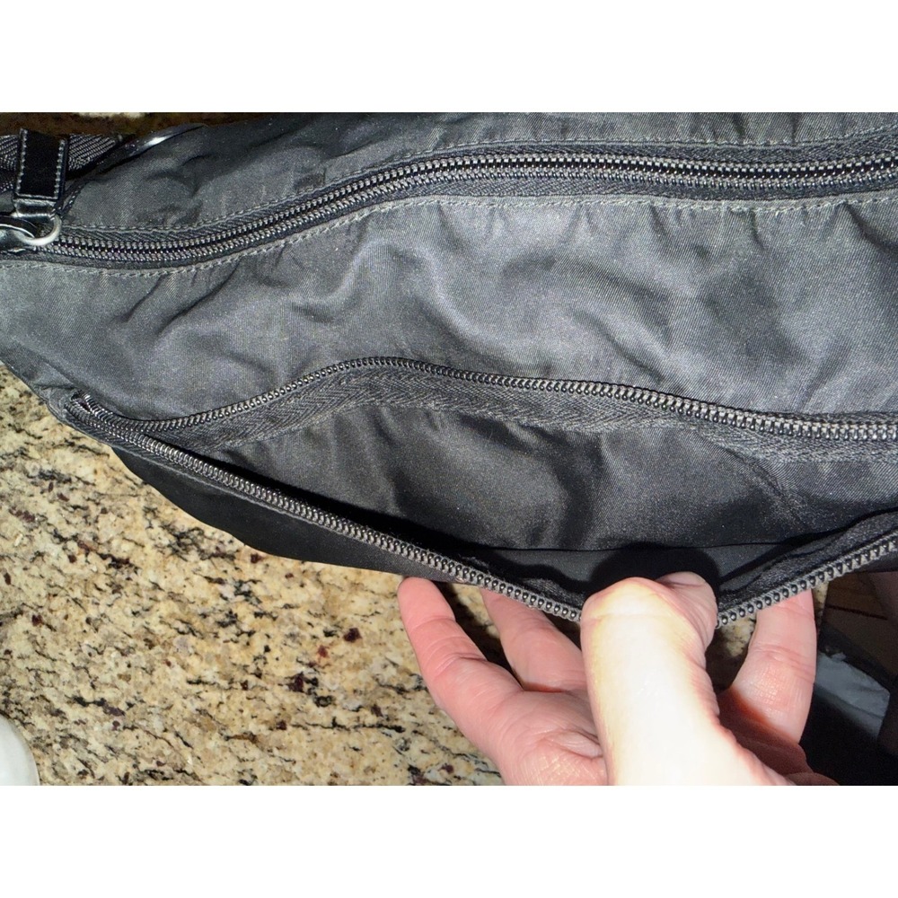 Prada Nylon Vela Messenger Bag Black Original COA Crossbody - Picture 12 of 15